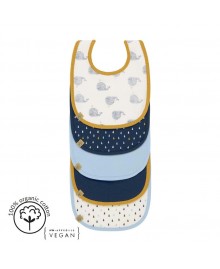 Pack bib 5 baberos Little water whale