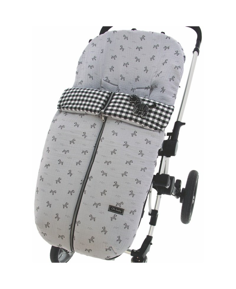 Saco silla 866 cremallera Zebra-vichy